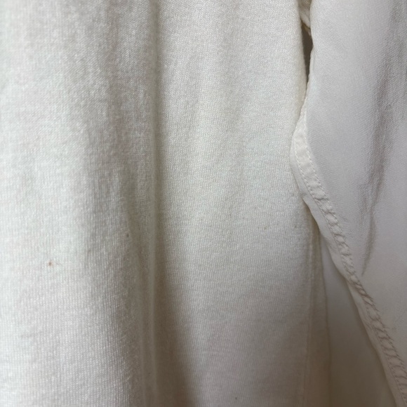 Joie Classic Cream Knit and Sheer Crew Neck Sweater Size S - Picture 5 of 5